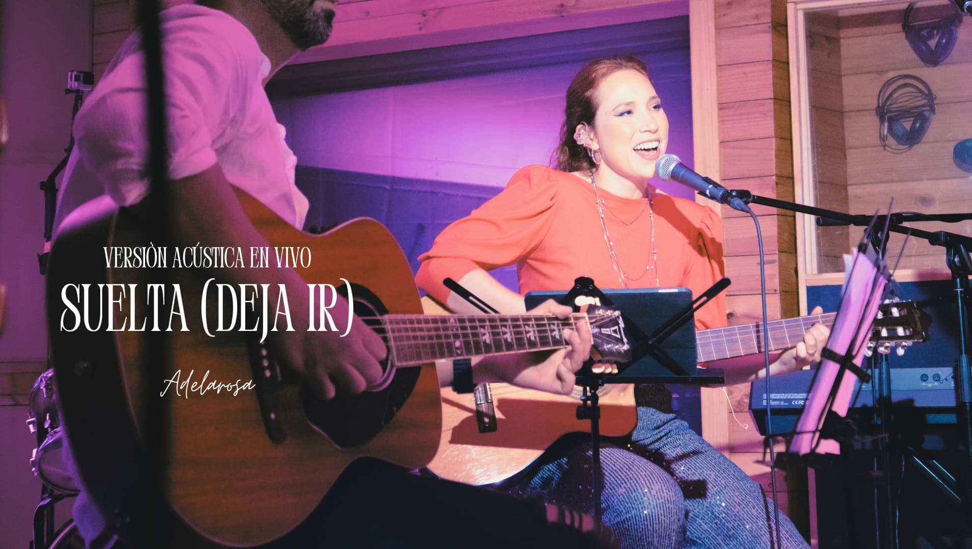 Adelarosa - Suelta (Deja ir) Acoustic Live Version at "Estudio Vinilo", SCL